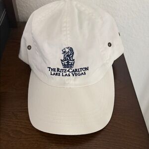 The Ritz-Carlton Lake Las Vegas White Embroidered Baseball Cap